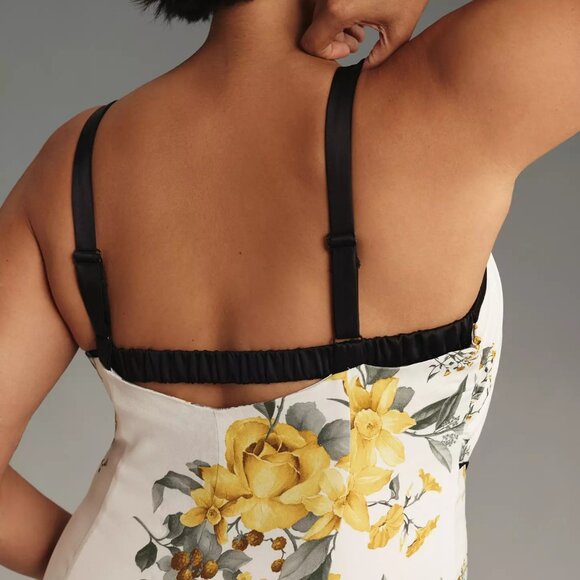 Anthropologie Maeve Sleeveless Square-Neck Column Midi Dress size 10 new nwt - Picture 2 of 10